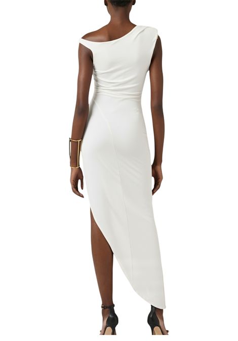 Crêpe jersey dress with jewelled shoulder strap ELISABETTA FRANCHI | dress | AB90661E2360